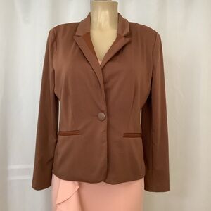 Elementz Chocolate Brown Women's Blazer